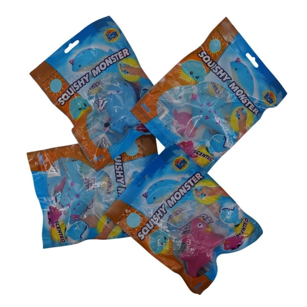 Kids Stuff Squishy Monsters – Set of 4 | Soft & Scented Sensory Toys | 2 unicorn